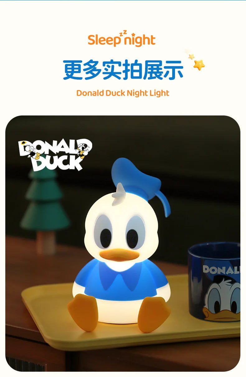 Donald Duck Nightlight Christmas Presents Lovely Practical Creative Birthday Gift Cute Figure Creative Kawaii Model Doll Toys