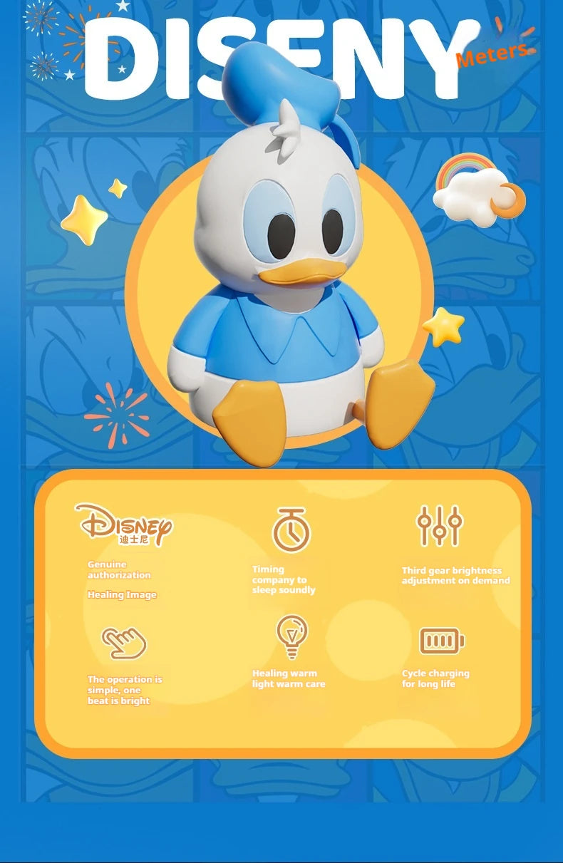 Donald Duck Nightlight Christmas Presents Lovely Practical Creative Birthday Gift Cute Figure Creative Kawaii Model Doll Toys