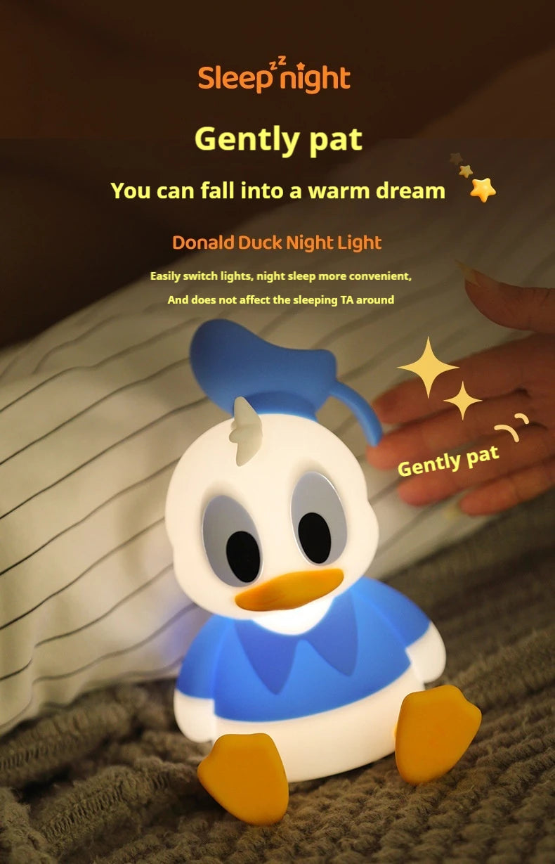 Donald Duck Nightlight Christmas Presents Lovely Practical Creative Birthday Gift Cute Figure Creative Kawaii Model Doll Toys