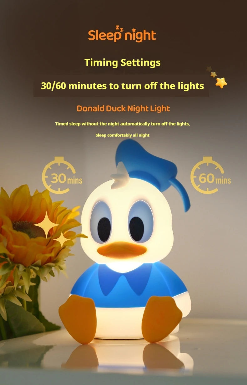 Donald Duck Nightlight Christmas Presents Lovely Practical Creative Birthday Gift Cute Figure Creative Kawaii Model Doll Toys
