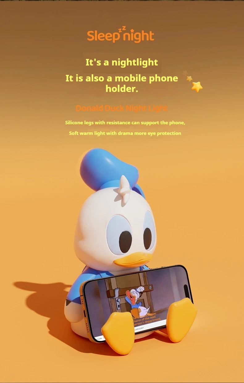 Donald Duck Nightlight Christmas Presents Lovely Practical Creative Birthday Gift Cute Figure Creative Kawaii Model Doll Toys