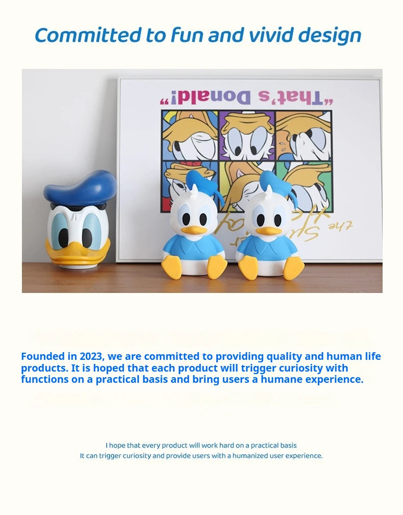 Donald Duck Nightlight Christmas Presents Lovely Practical Creative Birthday Gift Cute Figure Creative Kawaii Model Doll Toys