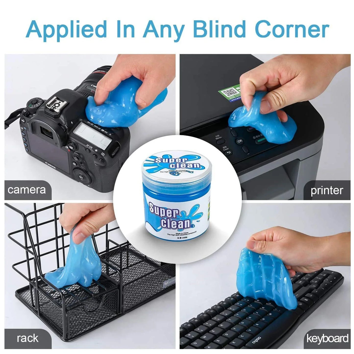 Car Cleaning Gel Multifunctional Air Vent Outlet Dashboard Laptop Magic Cleaning Tool Wash Mud Dust Remover Dirt Clean